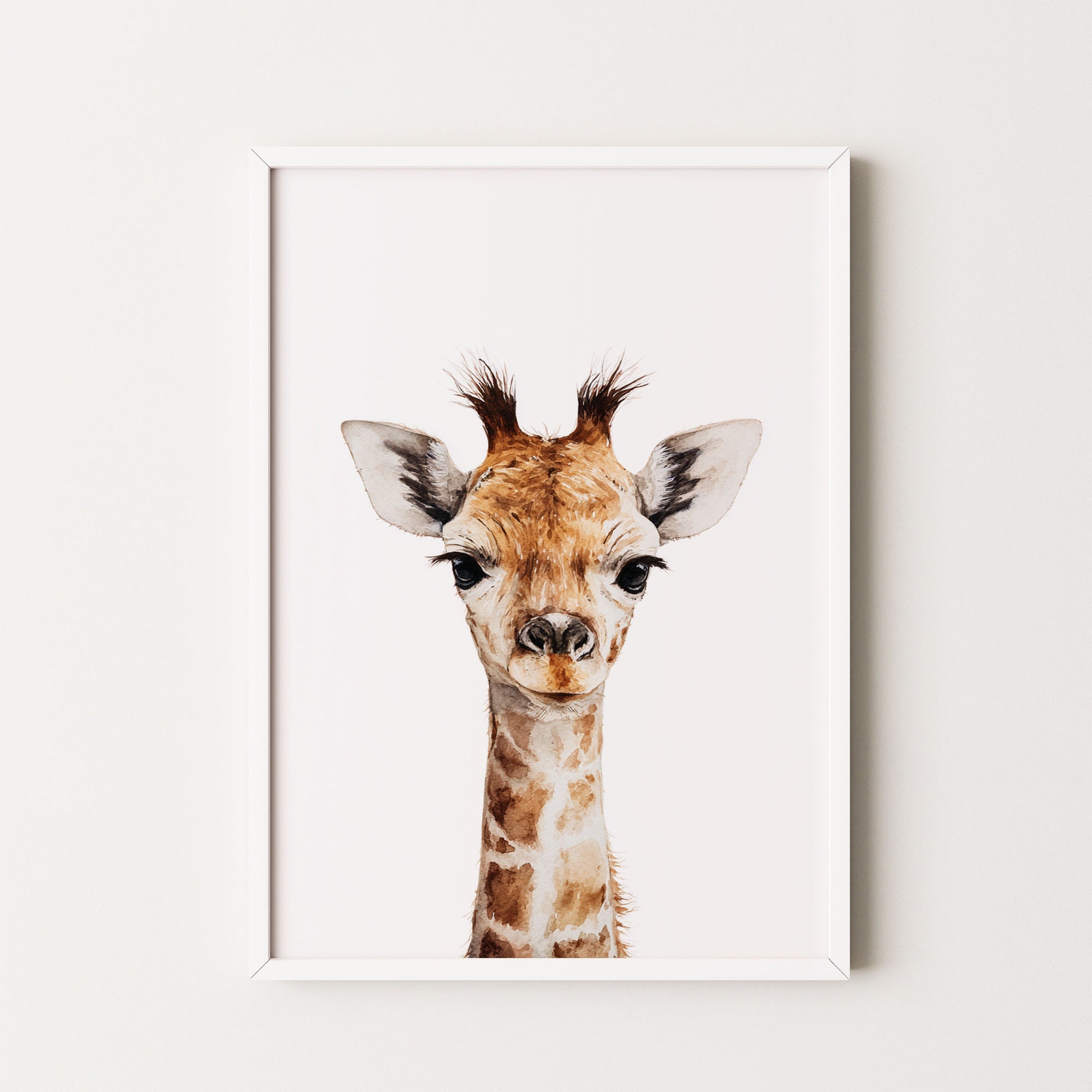 Baby Giraffe Art Print