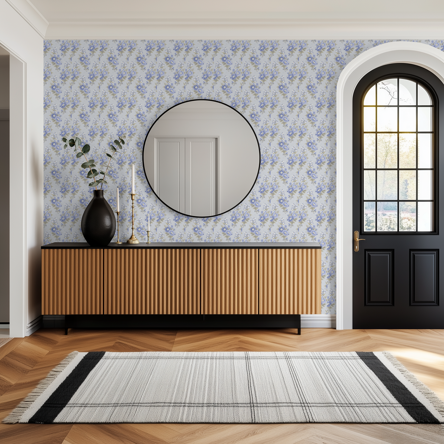 Periwinkle Amelie Wallpaper