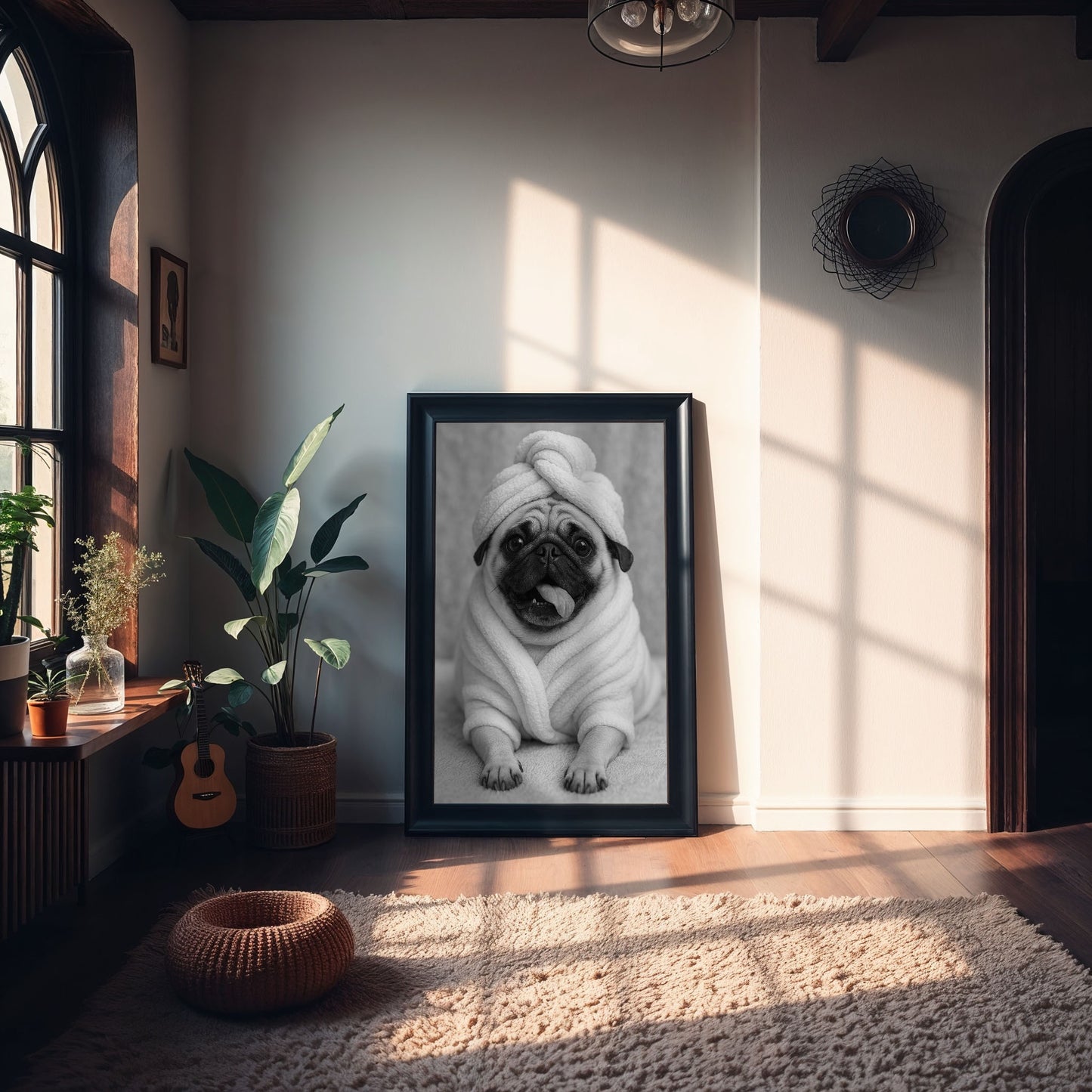 custom pet spa wall art