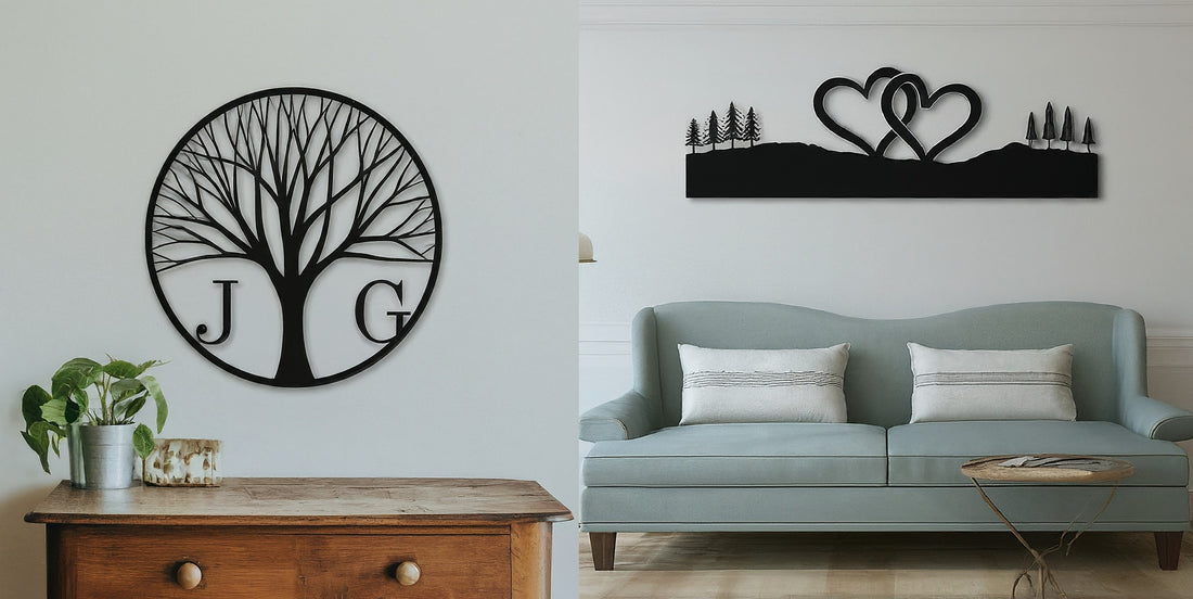 Monogram Steel Sign Wall Art: Elevate Your Home Decor with Personalized Style