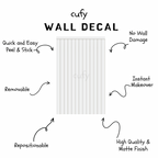 Beadboard Peel & Stick Wall Panel Decals – Removable Modern Wainscoting for Accent Walls, Bedrooms & Nurseries