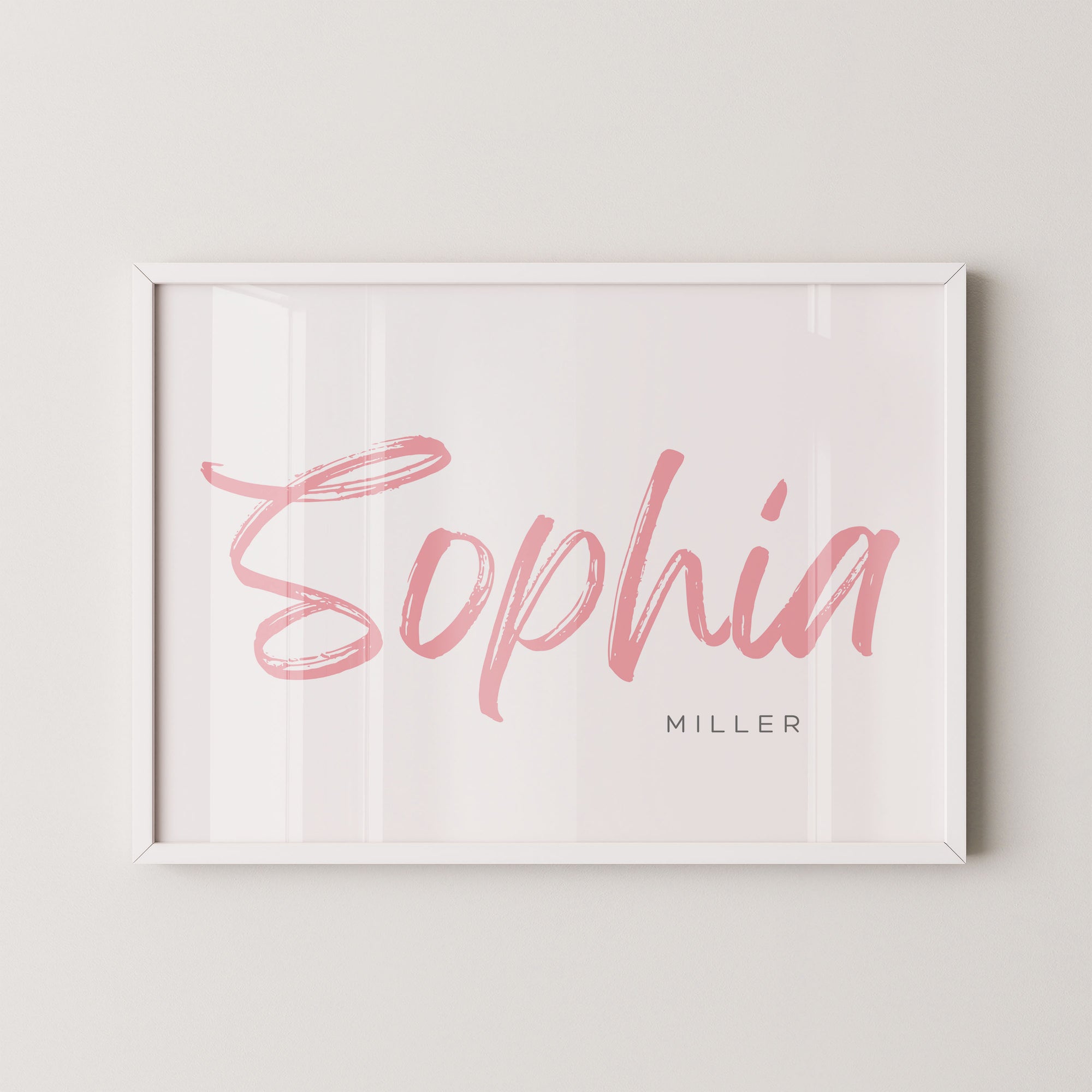 Custom Watercolor Kids Name Art Print
