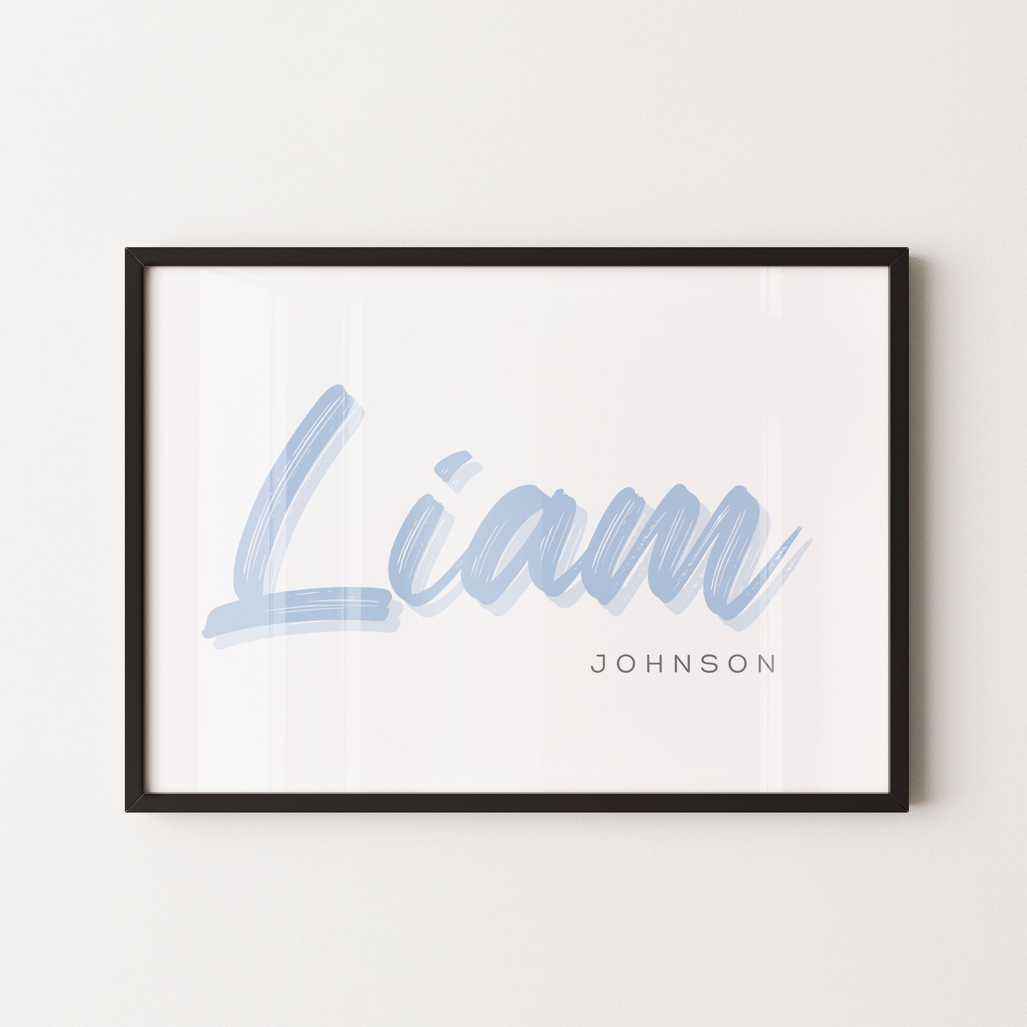 Personalized Watercolor Kids Name Art Print