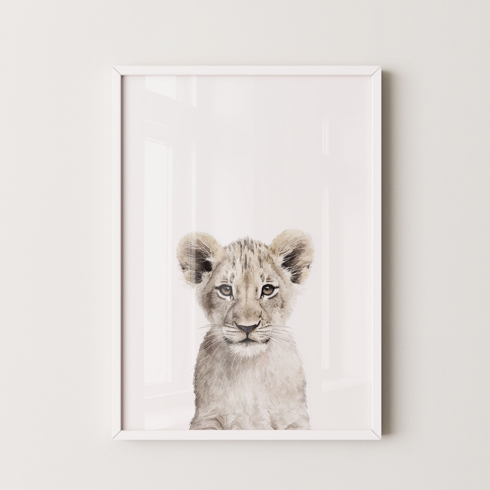 Baby Lion Art Print