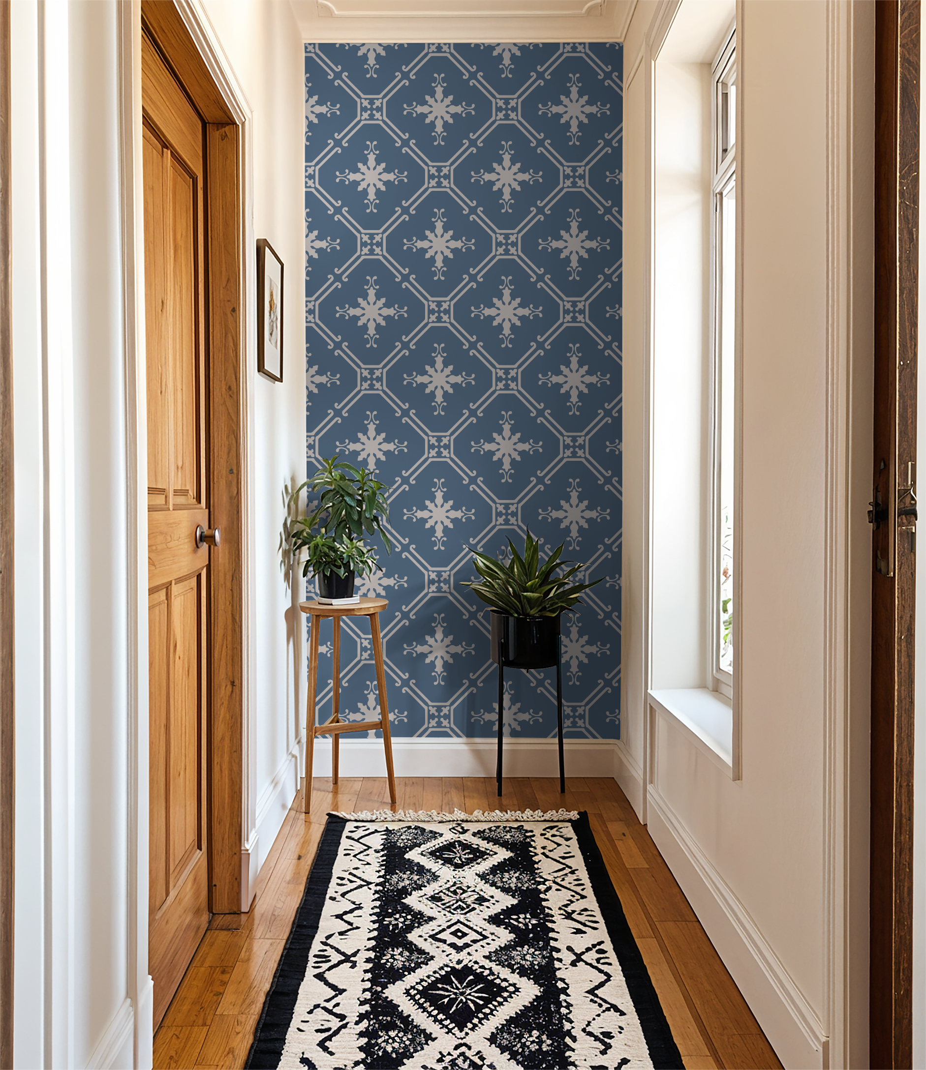 Moroccan Geometric Tile Wallpaper