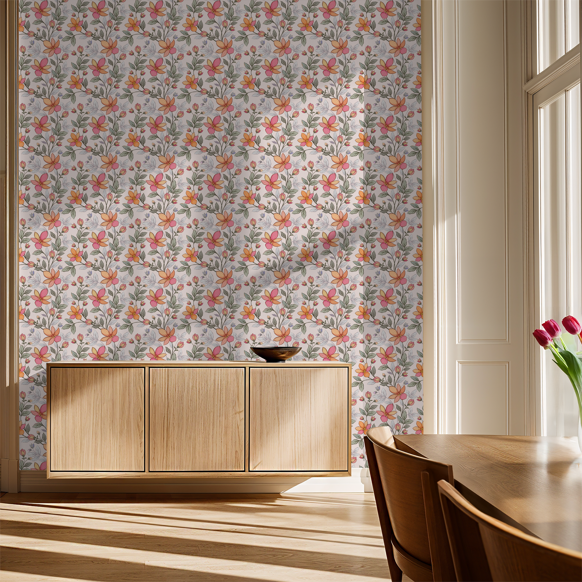 Bloom Vine Wallpaper