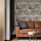 Cabin Sketch Wallpaper