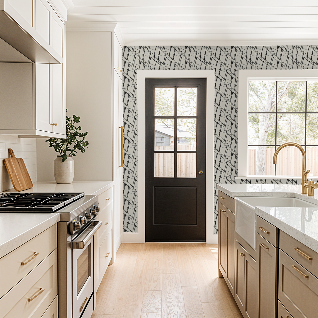 Abstract Brushstroke Geometric Wallpaper