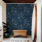 Blue Floral Wallpaper