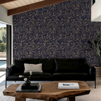 Baroque Floral Damask Wallpaper