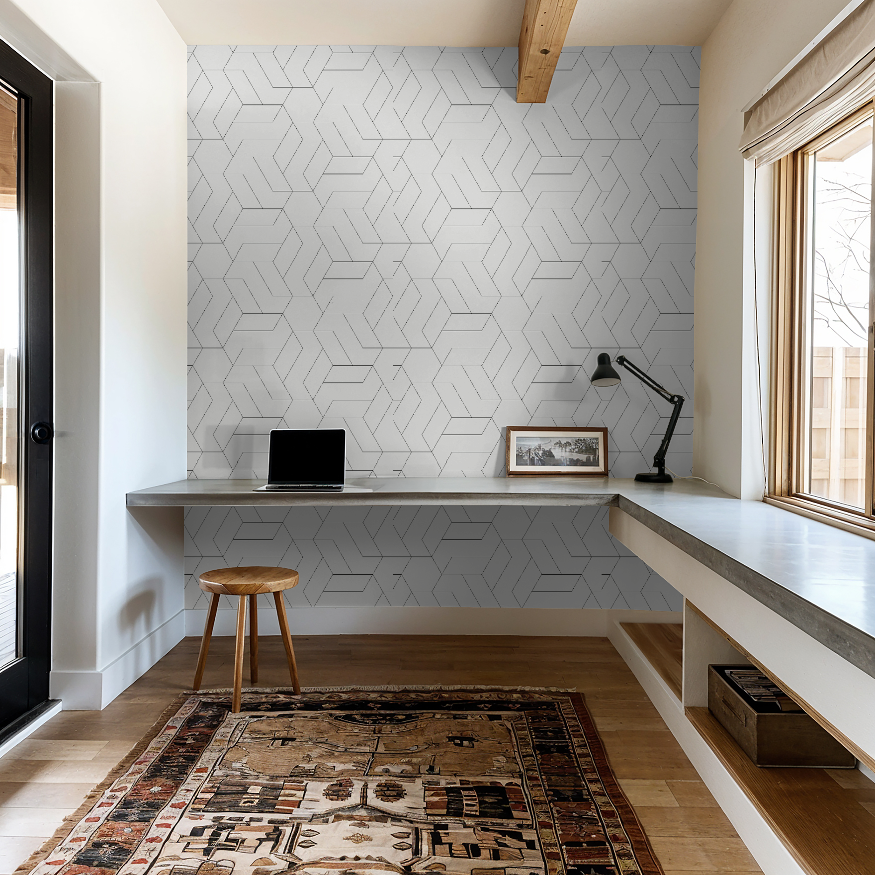 Geometric Cube Wallpaper