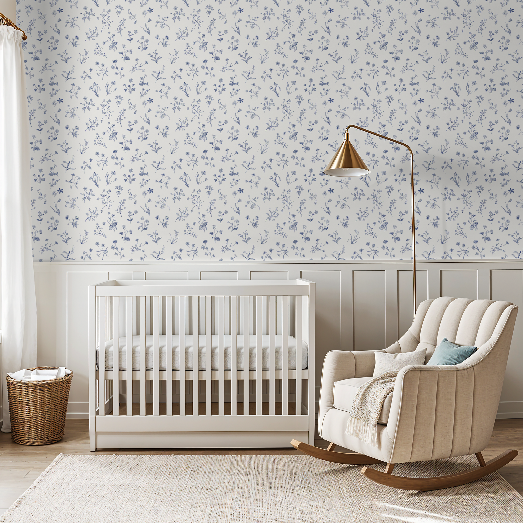 Blue Evienne Wallpaper