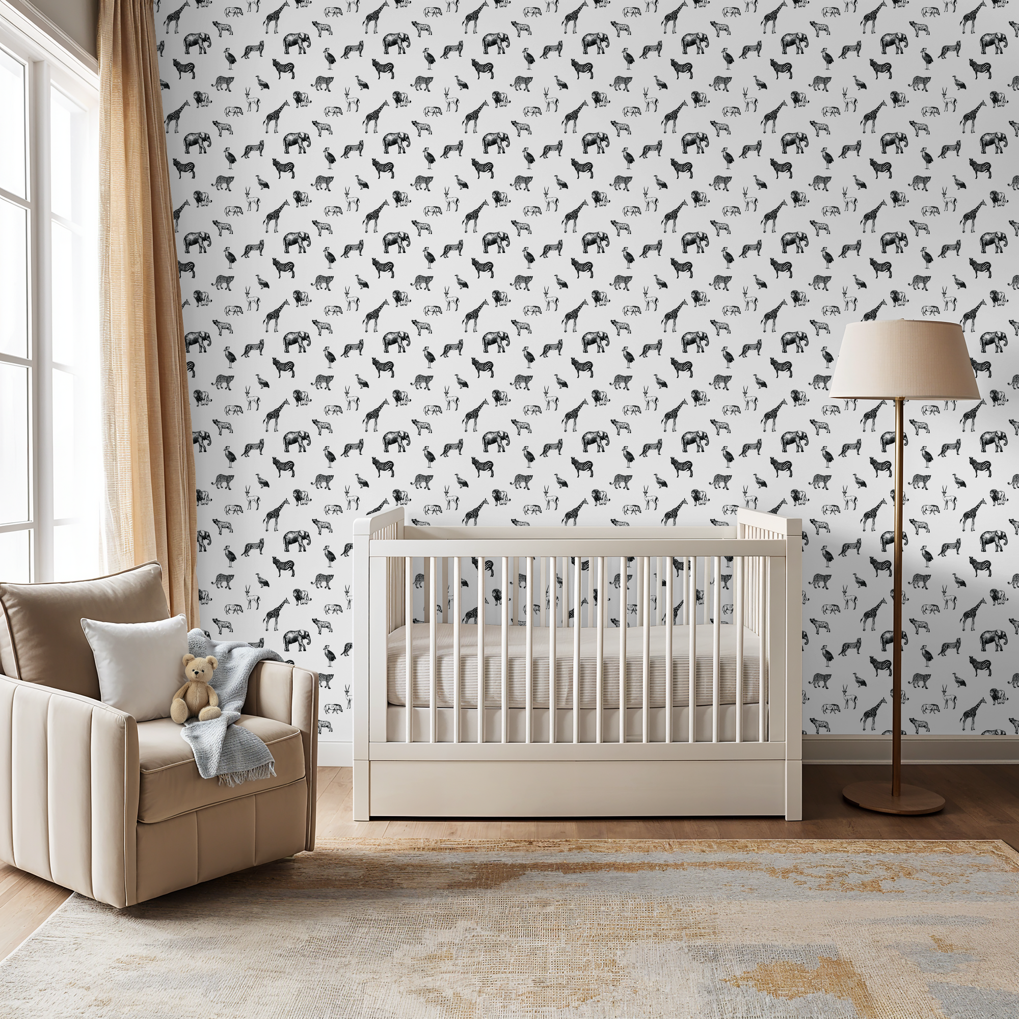 Safari Animal (Small) Wallpaper