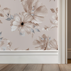 Beige Blossom Wallpaper