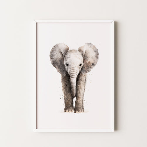 Baby Elephant Art Print