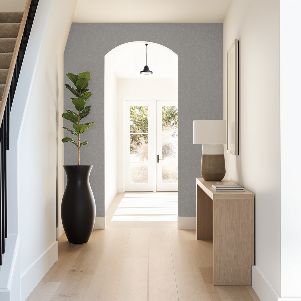 Seamless Floral Line Art Wallpaper