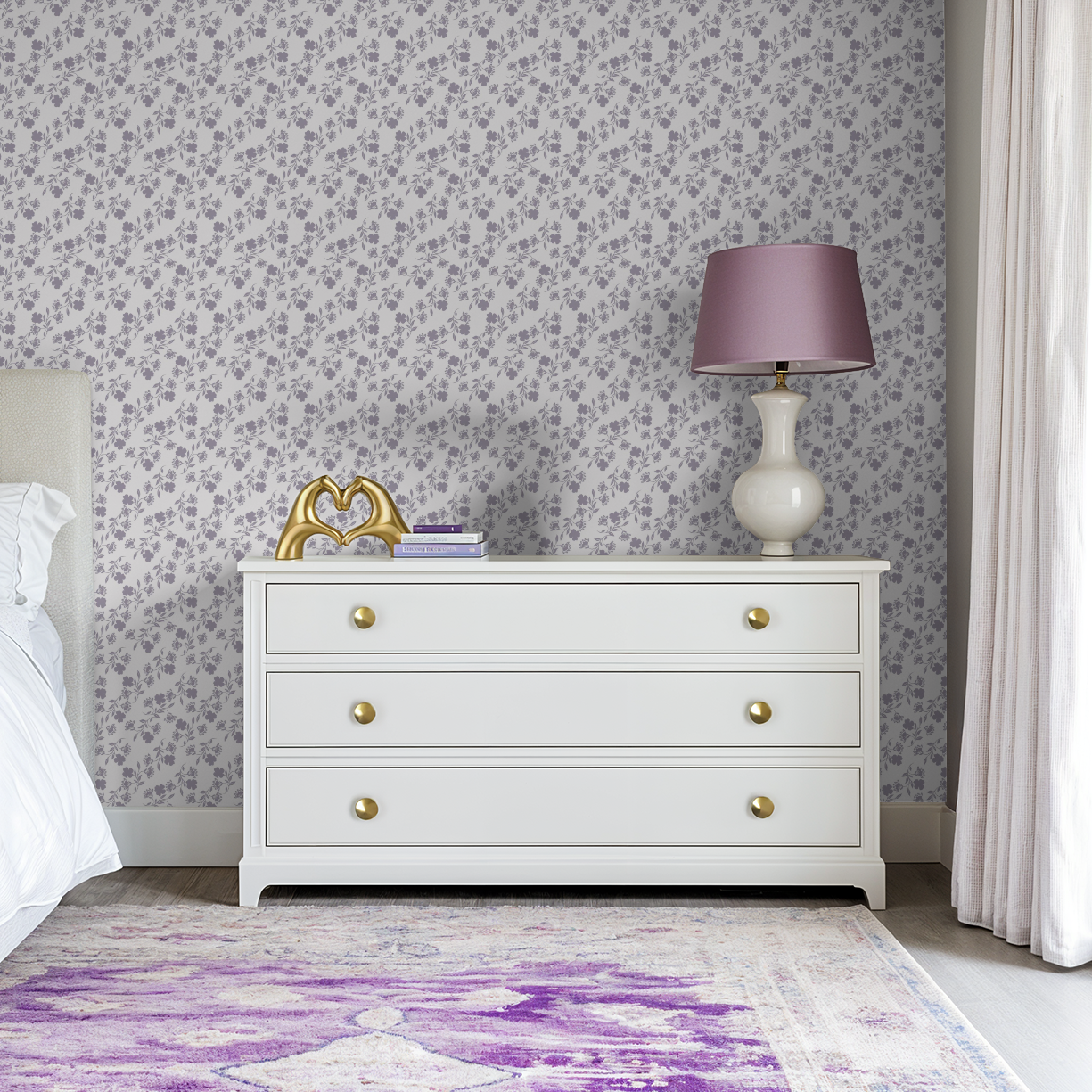 Lilac Silhouette Wallpaper