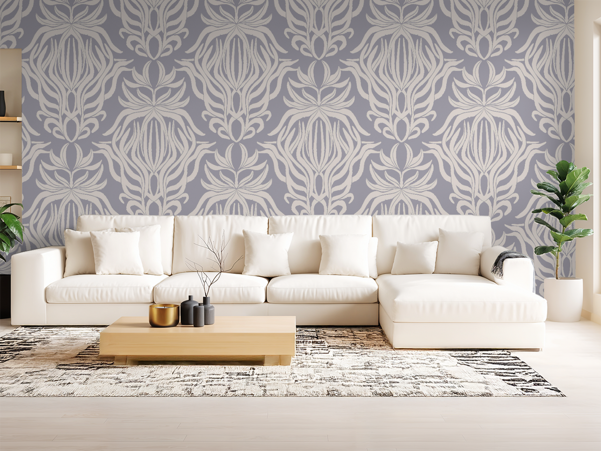 Damask Floral Wallpaper
