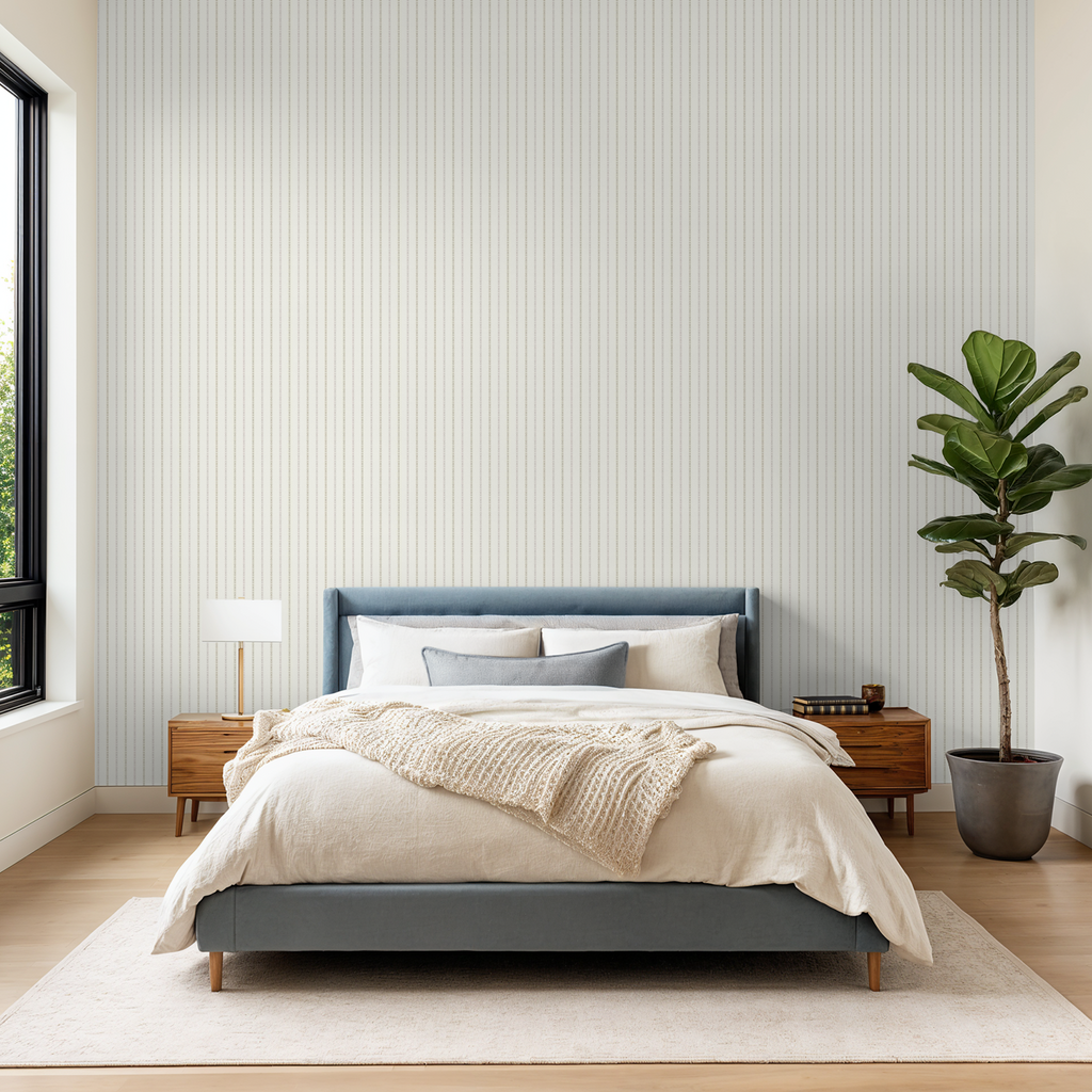Vertical Dot Stripe Wallpaper