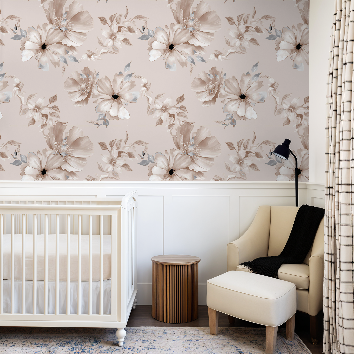 Beige Blossom Wallpaper