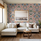 Folk Floral Wallpaper