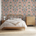 Folk Floral Wallpaper