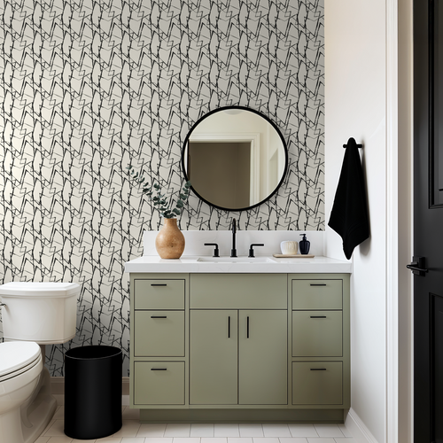 Abstract Brushstroke Geometric Wallpaper