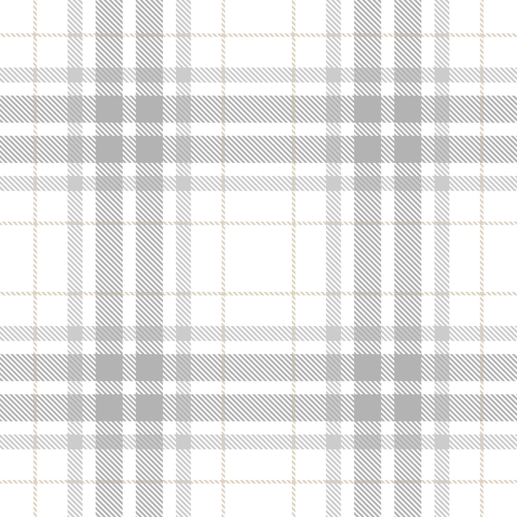 Ash Gray Plaid Wallpaper