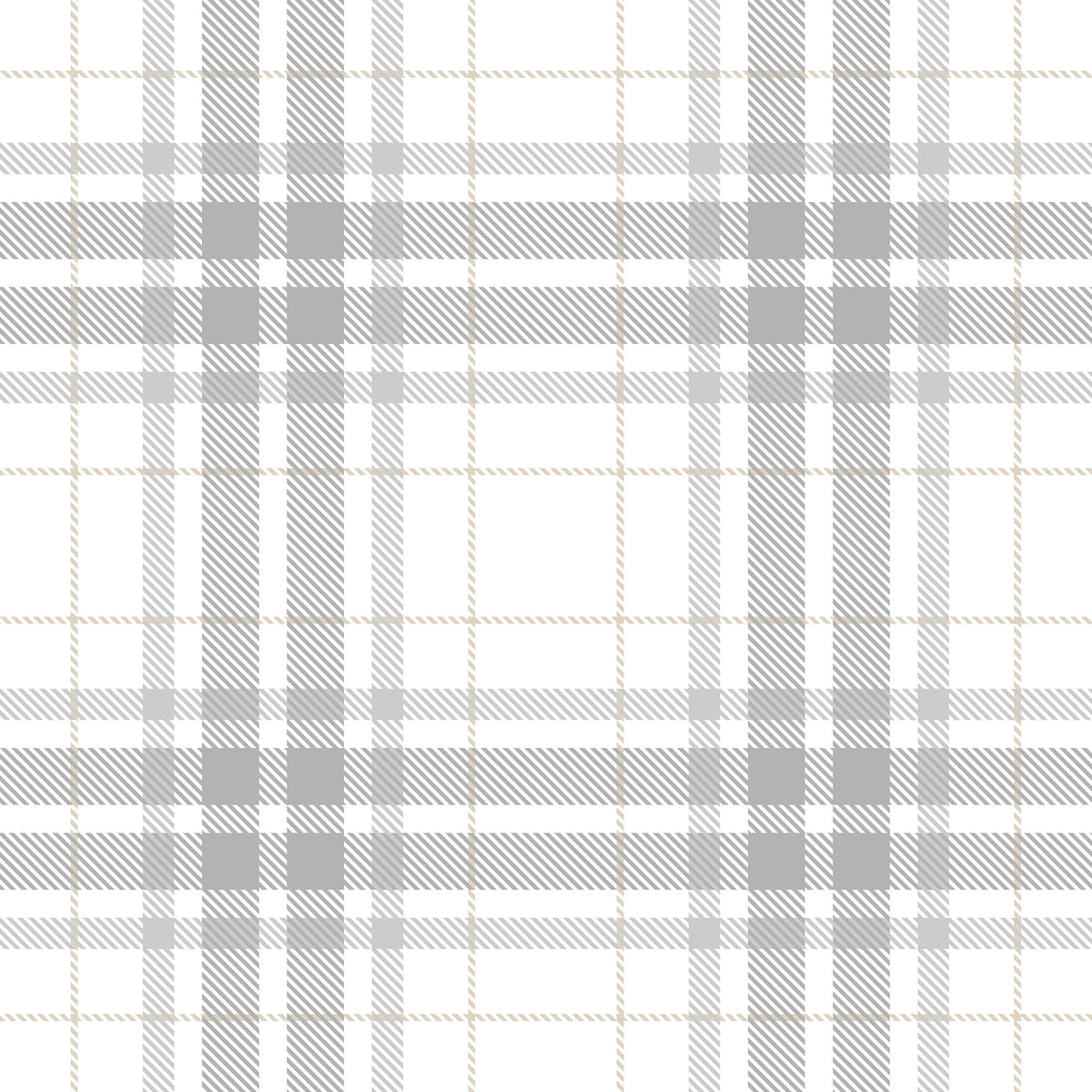 Ash Gray Plaid Wallpaper