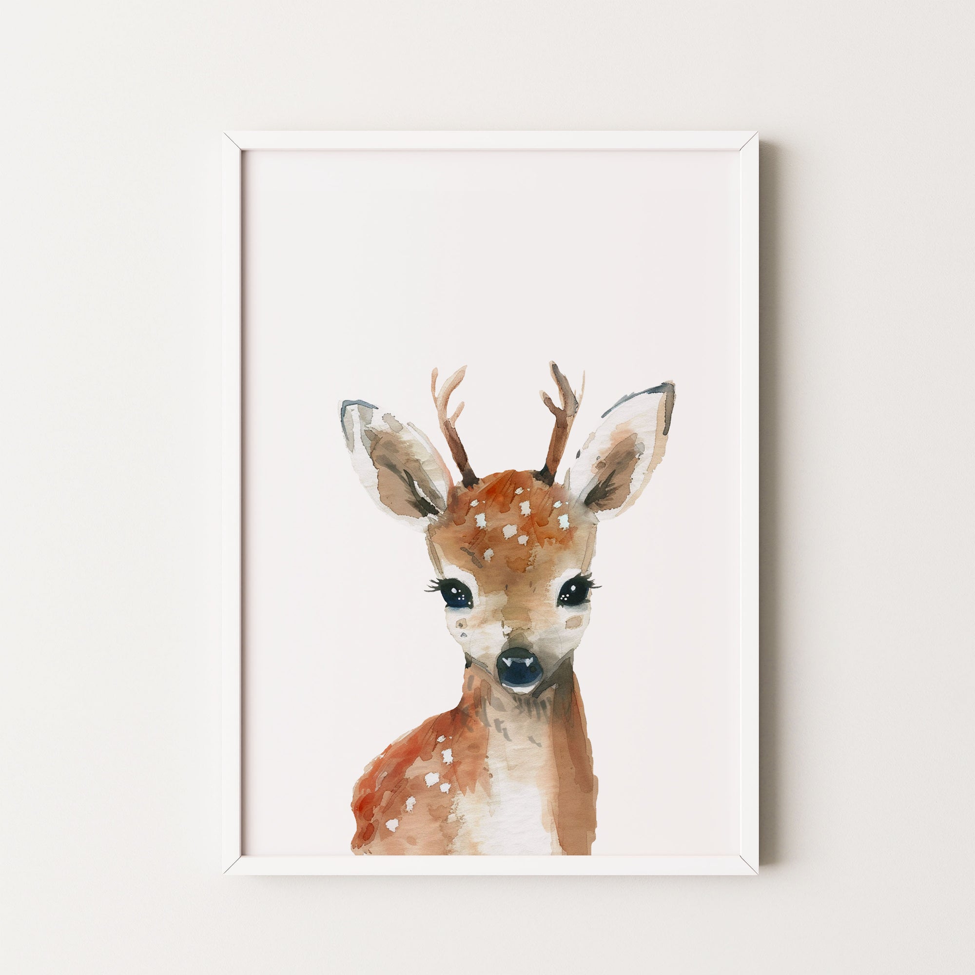 Woodland Deer Art Print