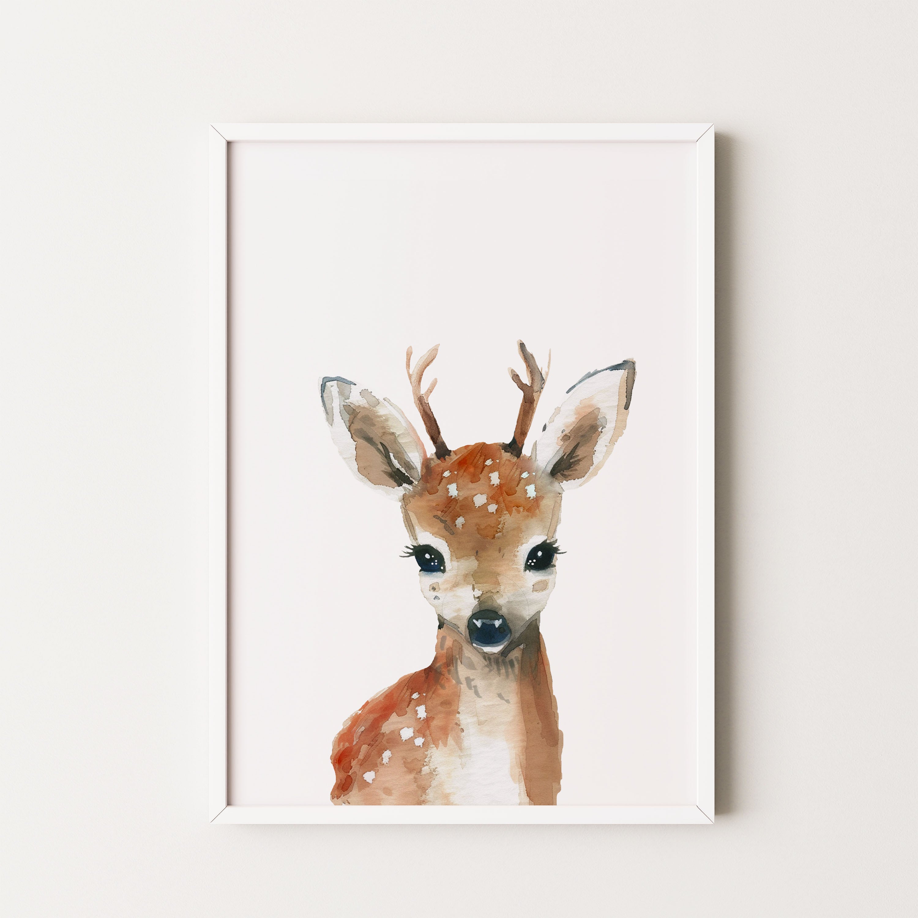 Woodland Deer Art Print