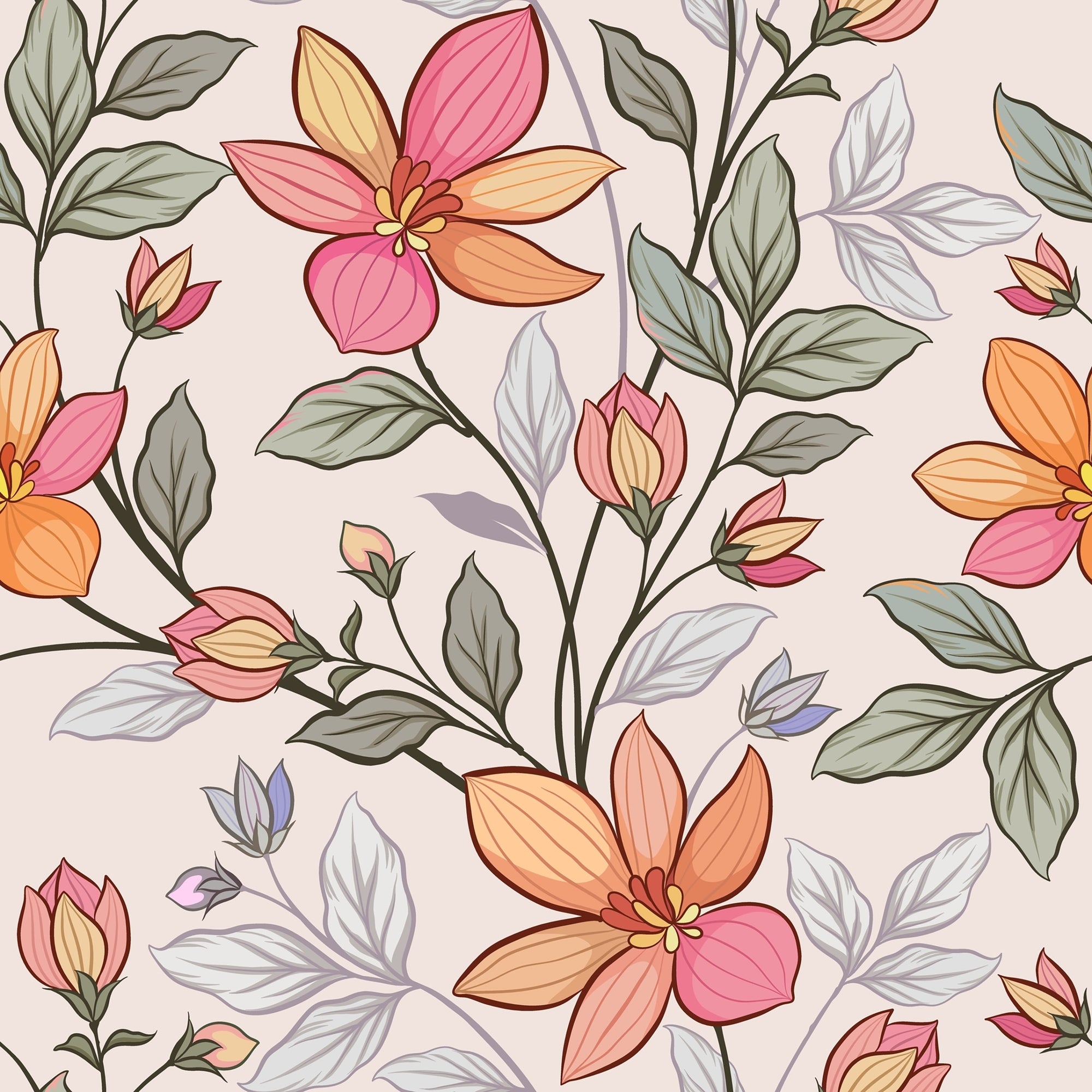 Bloom Vine Wallpaper