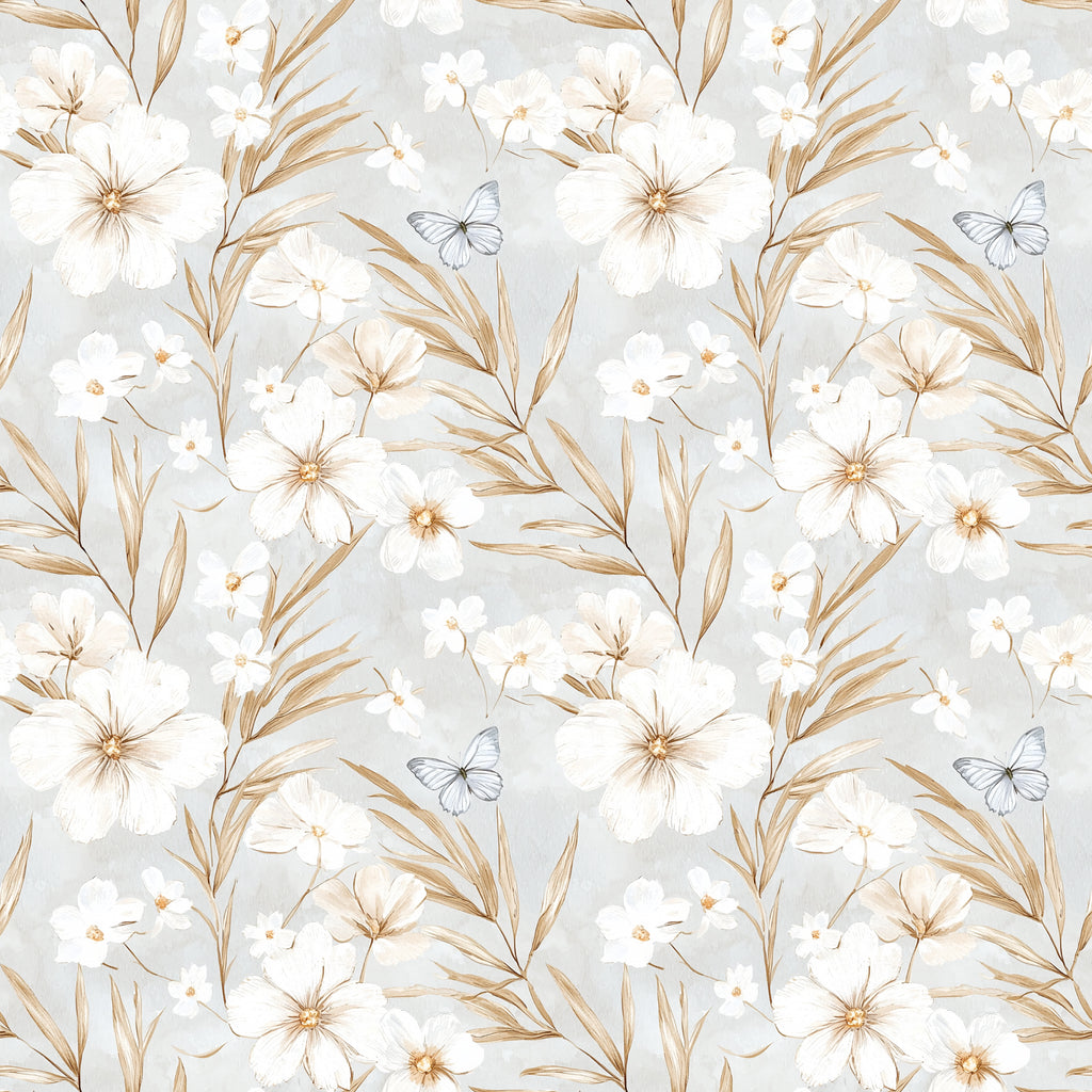 starpetal wallpaper, premium peel & stick, 12 inchesx12 inches sample, floral, wallpaper decor