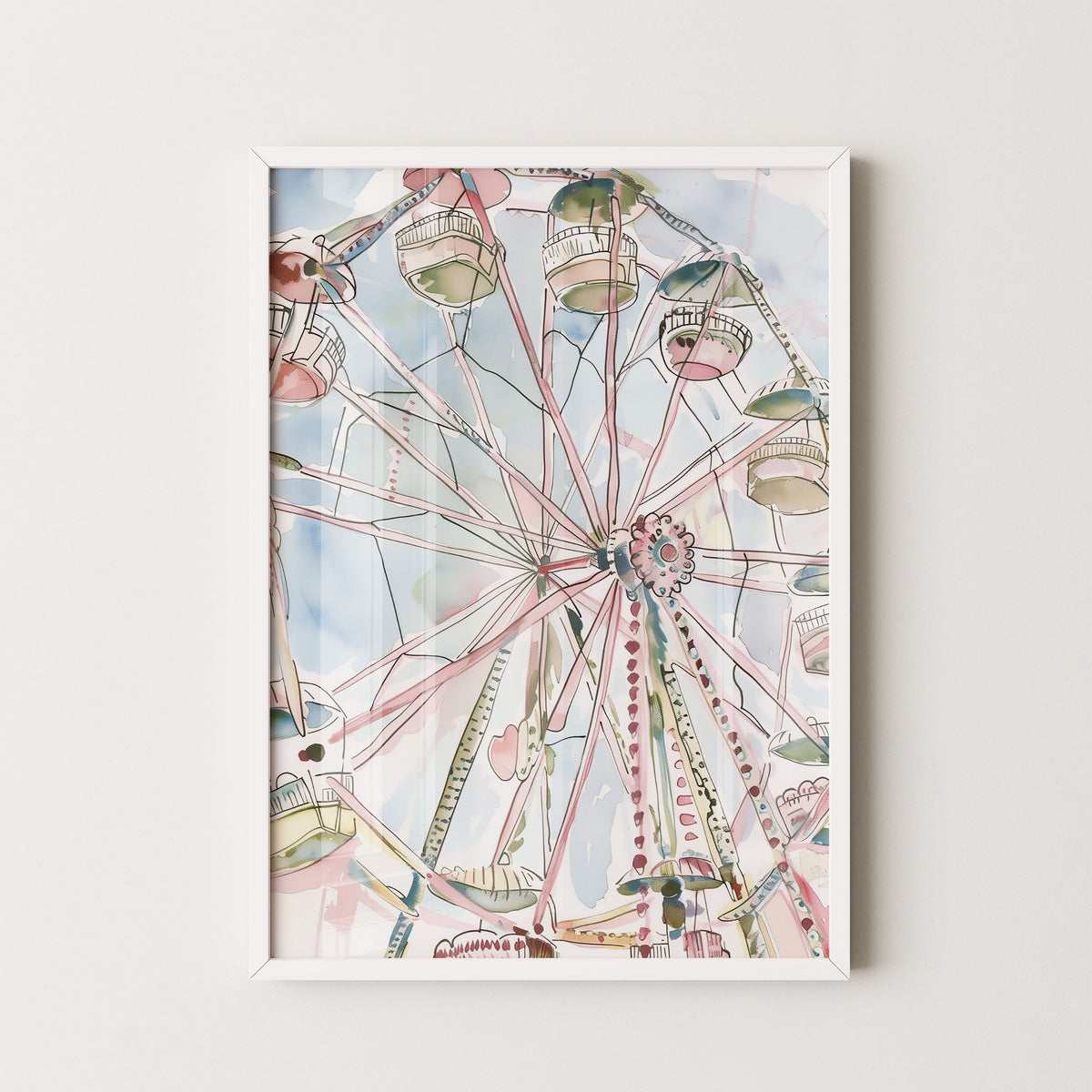 up in the sky art print, 8" x 10", home decor