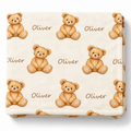 Teddy Bear Baby and Kids Blanket mockup