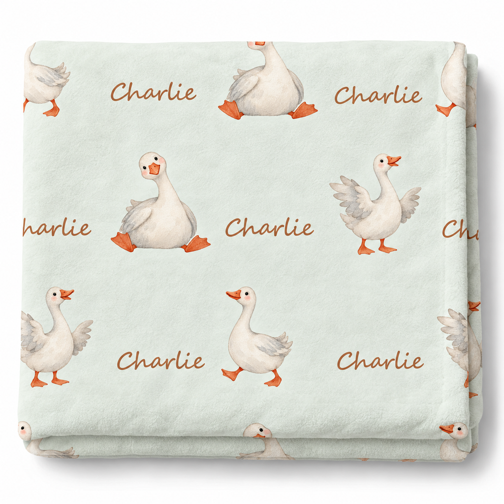 Silly Goose Baby and Kids Blanket mockup