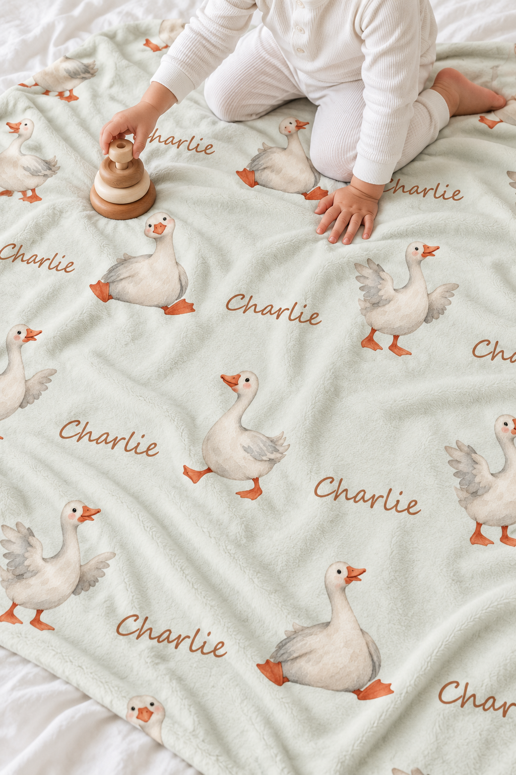 Silly Goose Baby and Kids Blanket mockup