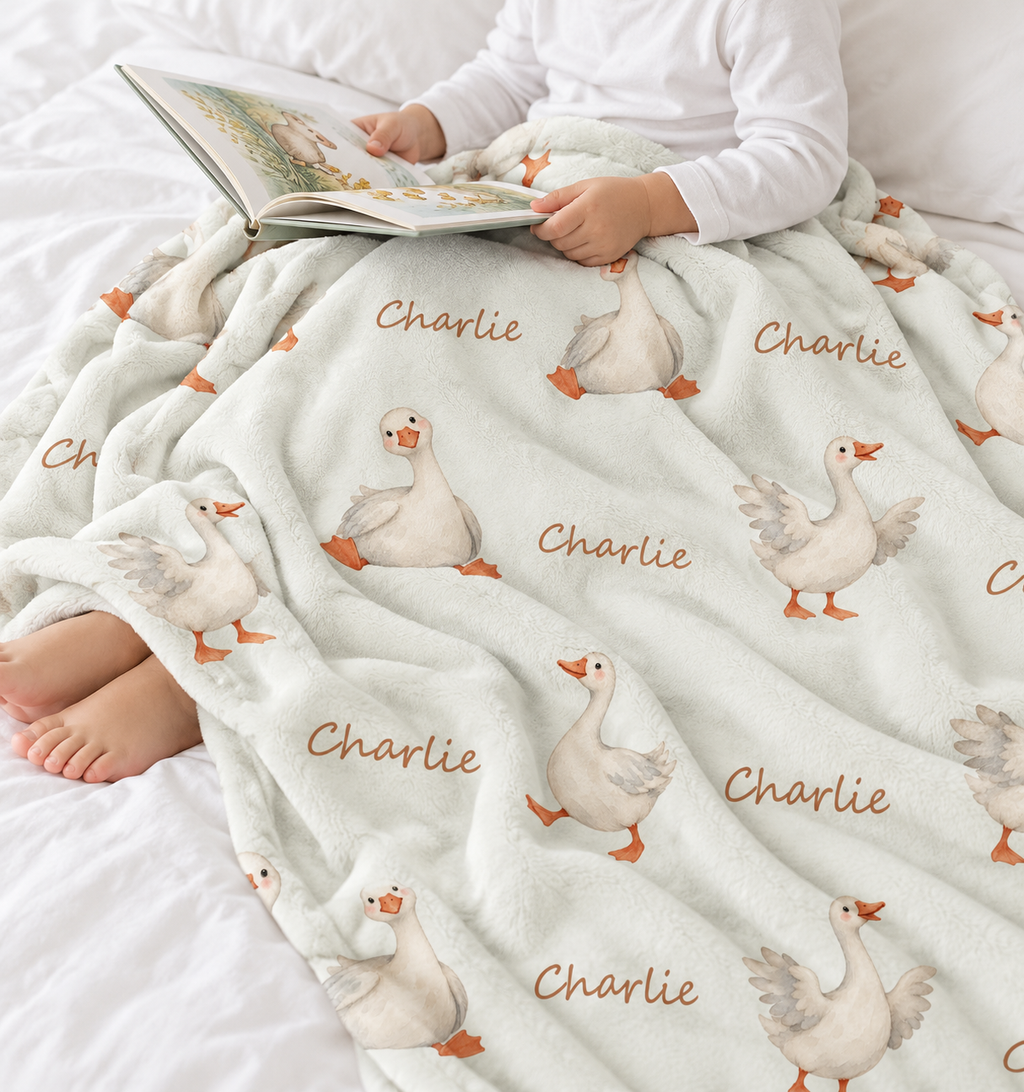 Silly Goose Baby and Kids Blanket mockup