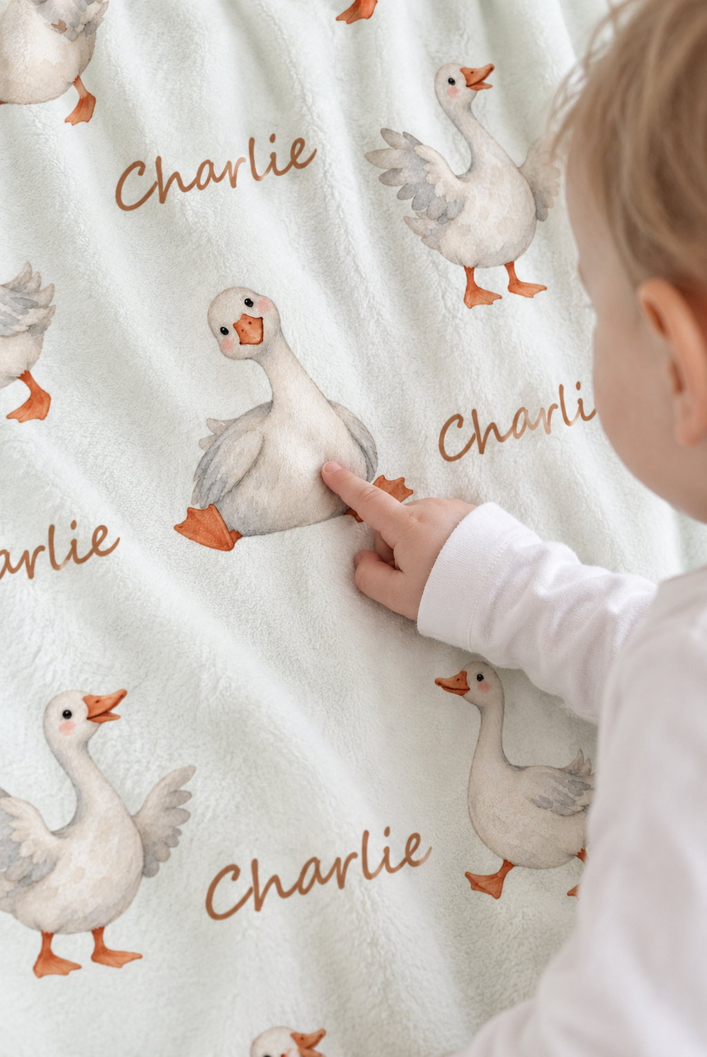 Silly Goose Baby and Kids Blanket mockup