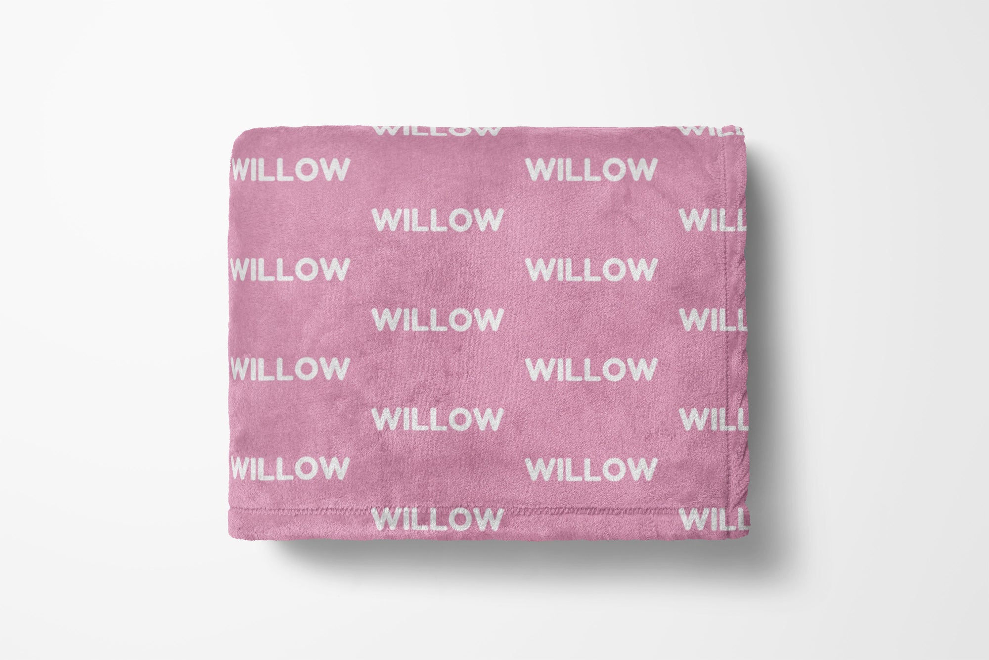 Personalized Pink Blanket