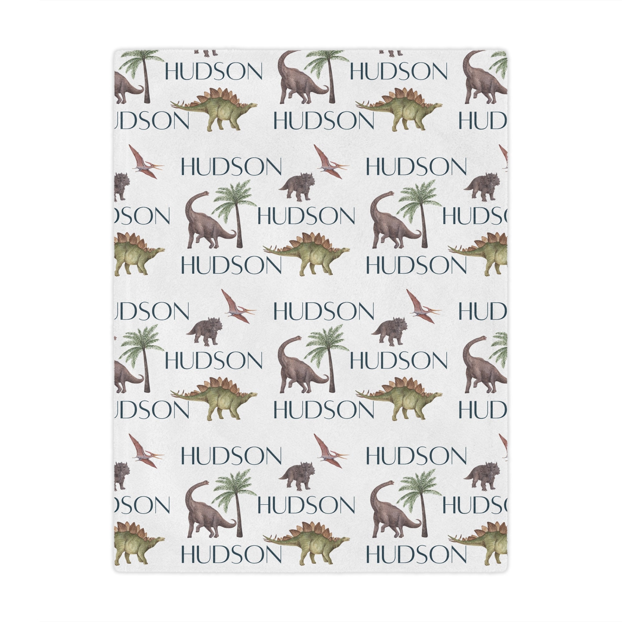 Personalized Dinosaur Kids Blanket