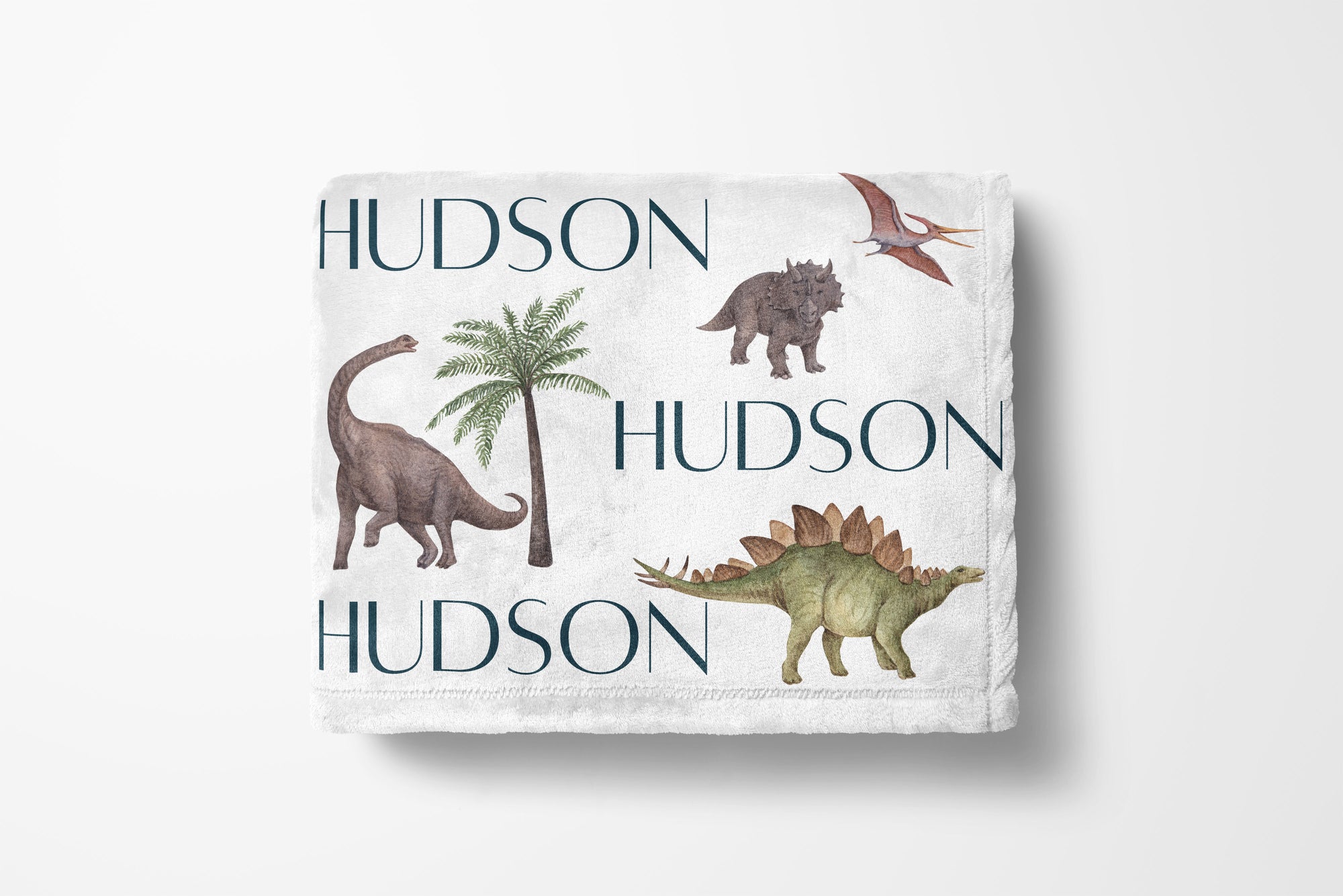 Personalized Dinosaur Kids Blanket