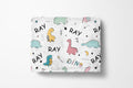 personalized colorful dinosaur kids blanket, light weight plush, baby 30 inches x 40 inches, home decor