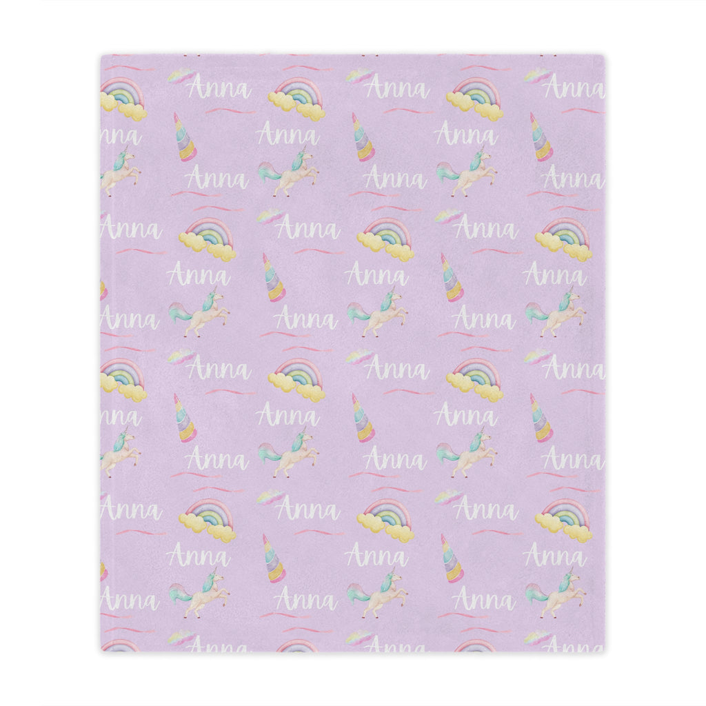 Personalized Unicorn Kids Blanket