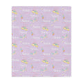 personalized unicorn kids blanket, light weight plush, baby 30 inches x 40 inches, home decor