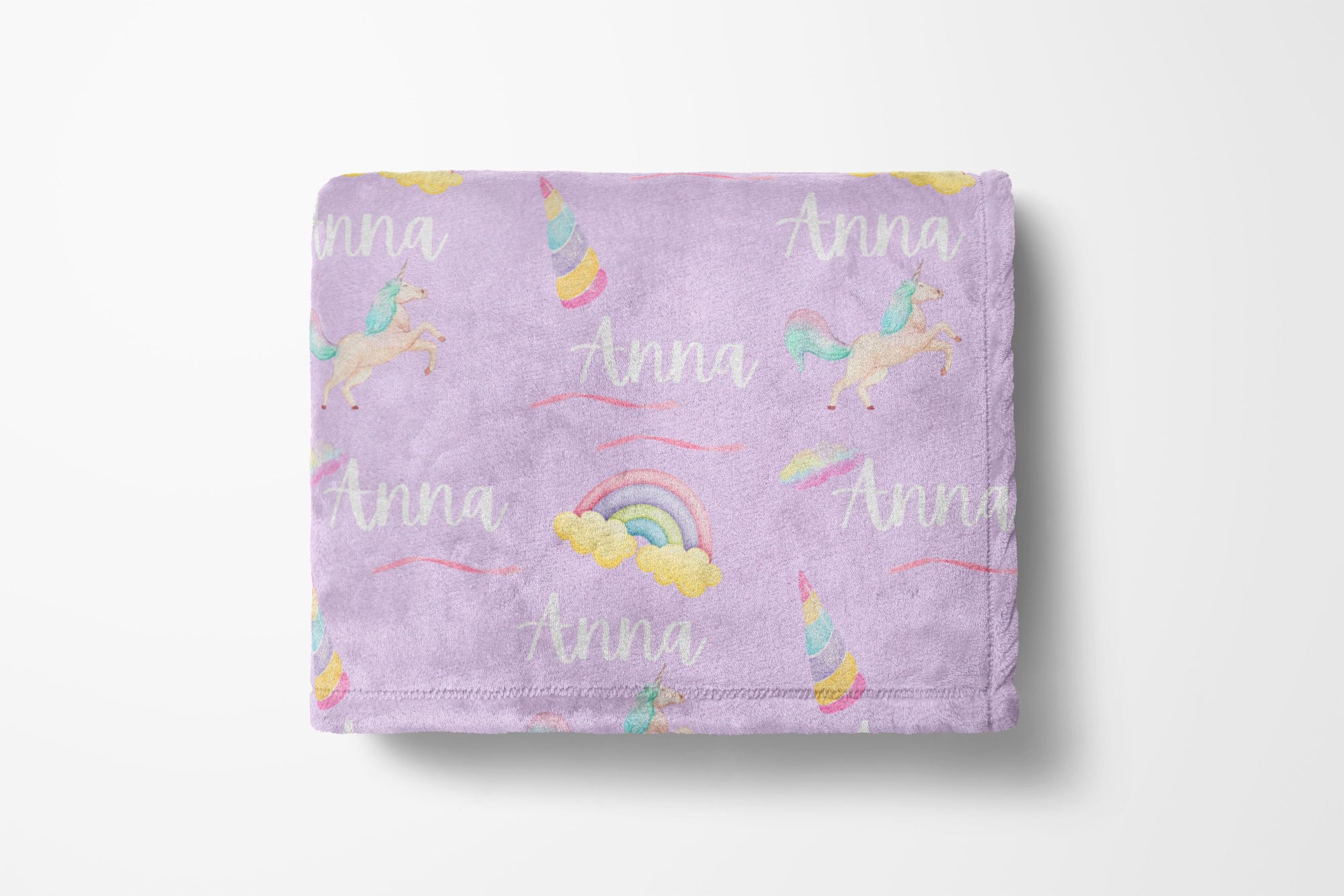 Personalized Unicorn Kids Blanket