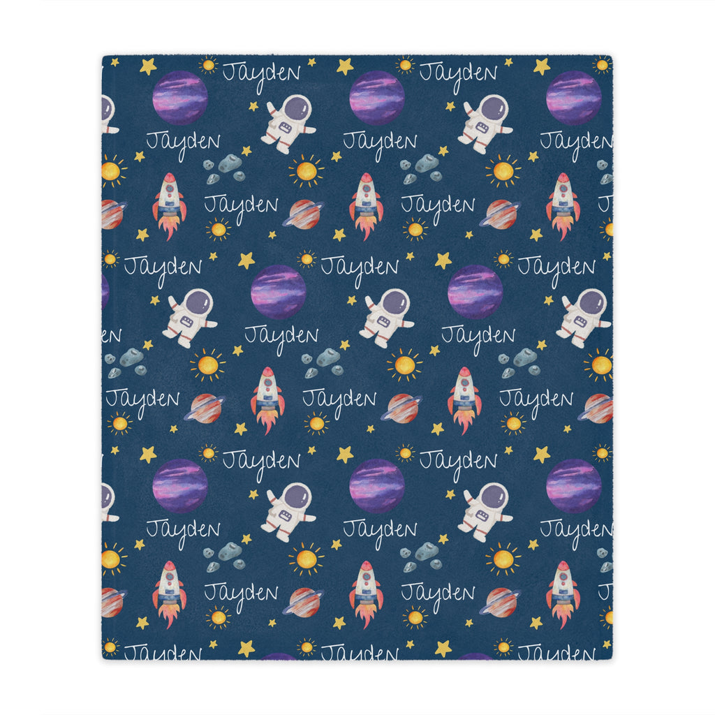 Personalized Astronaut Kids Blanket