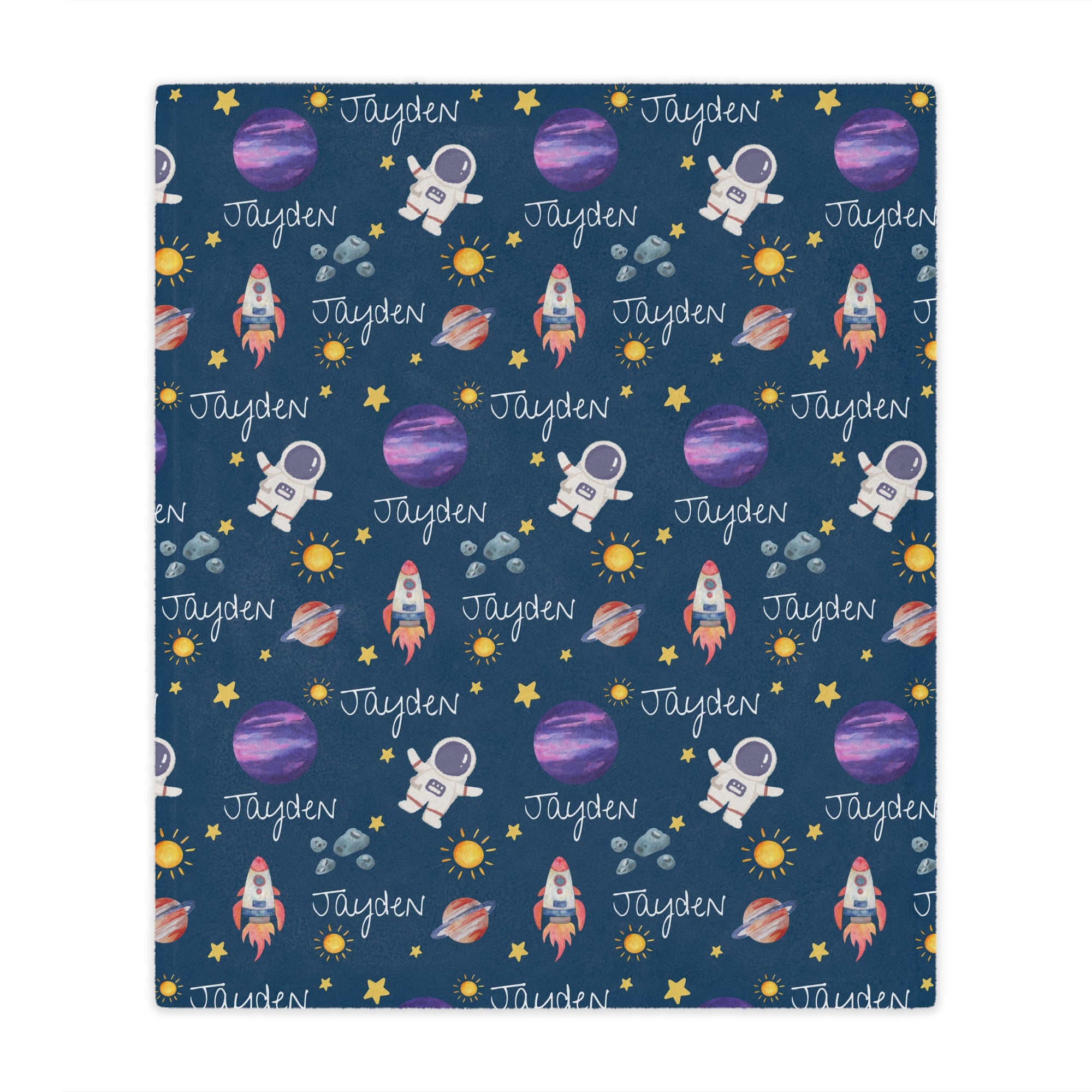 Personalized Astronaut Kids Blanket