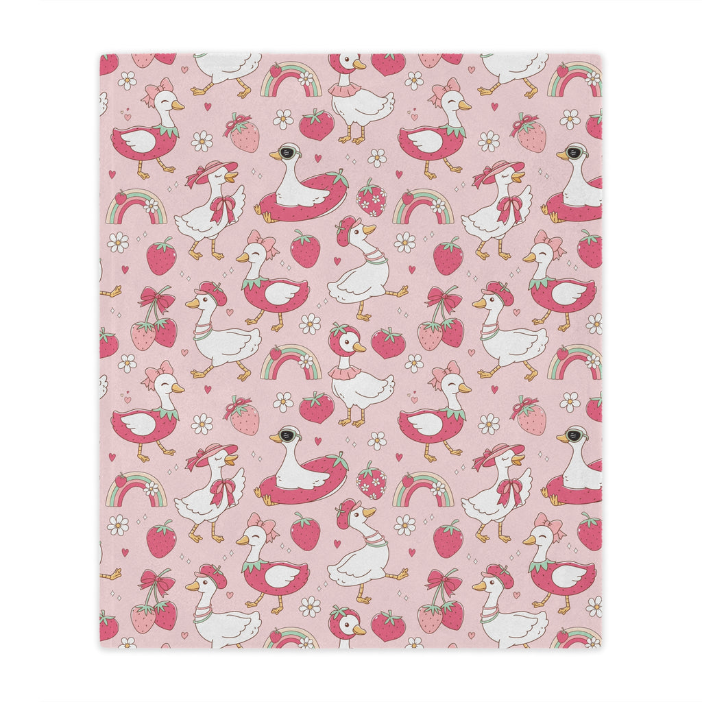 Pink Silly Goose Baby and Kids Blanket
