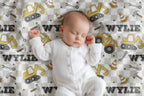 Personalized Truck Baby and Kids Blanket